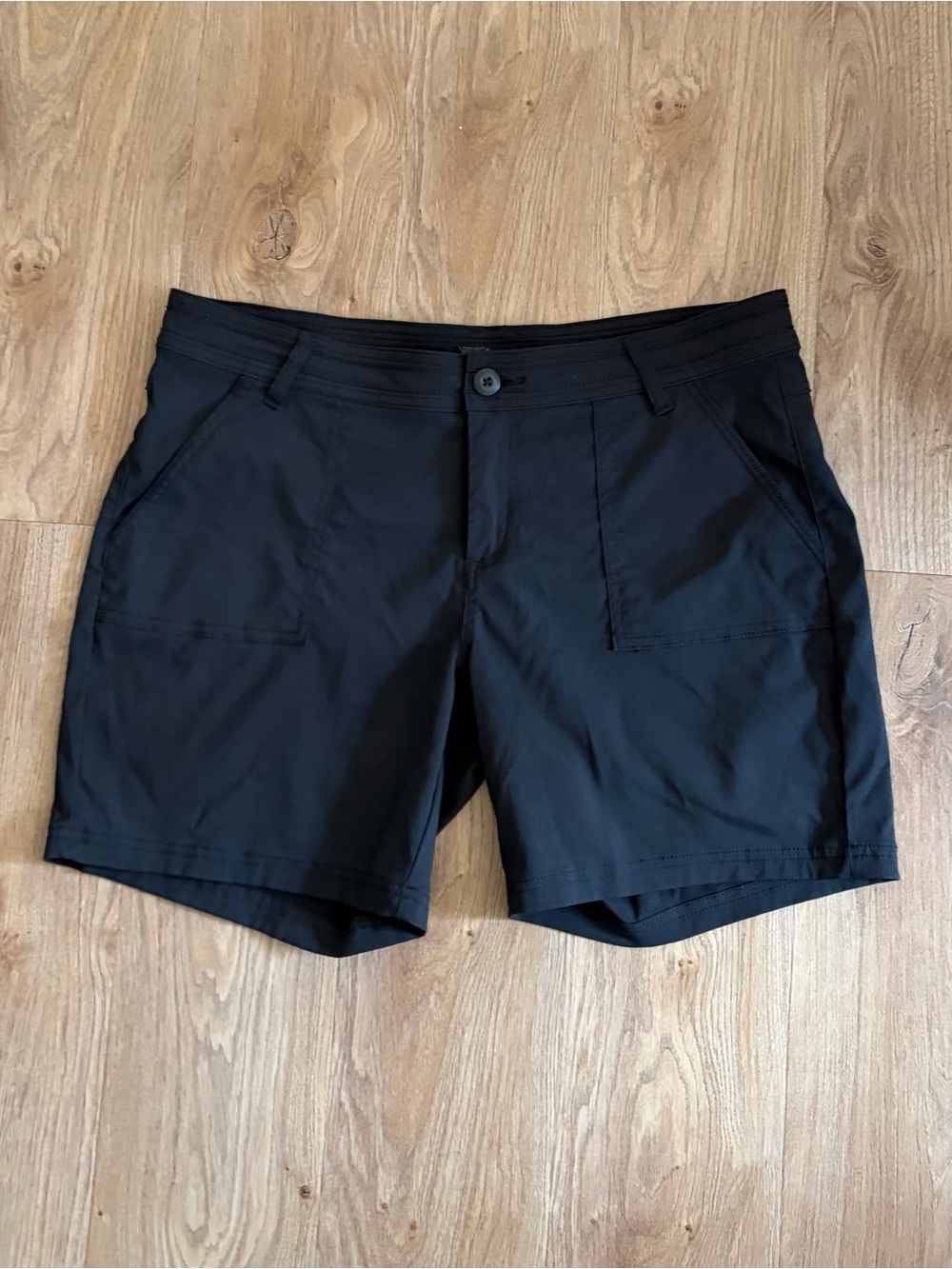Prana Black Hiking Adventure Active Shorts Excellent Like New Condition Sz 14